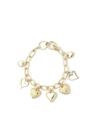 Fashion Multi Heart Bracelet