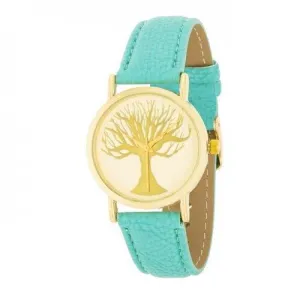 Fashion Tree Dial Watch With Leather Band (pack of 1 ea)