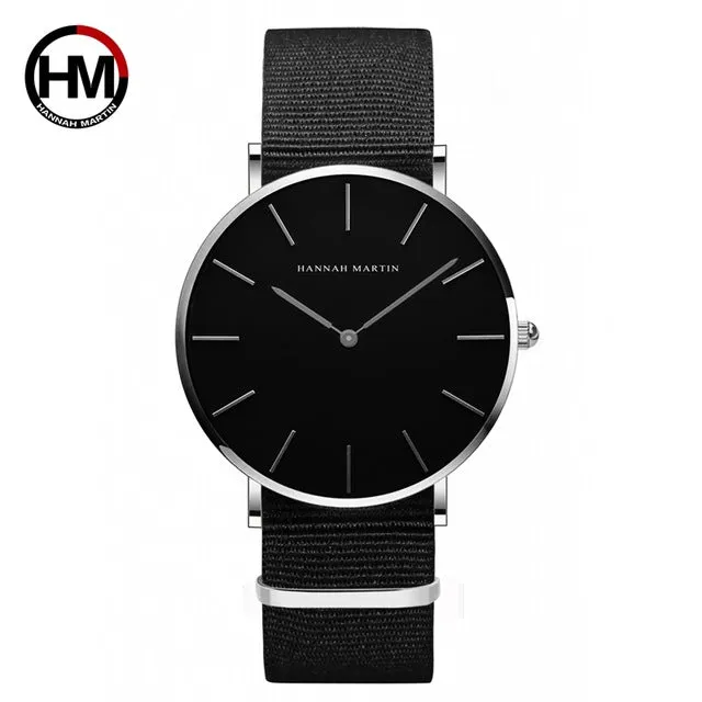 Fashion Watch Leather Strap Japanese Quartz Movement