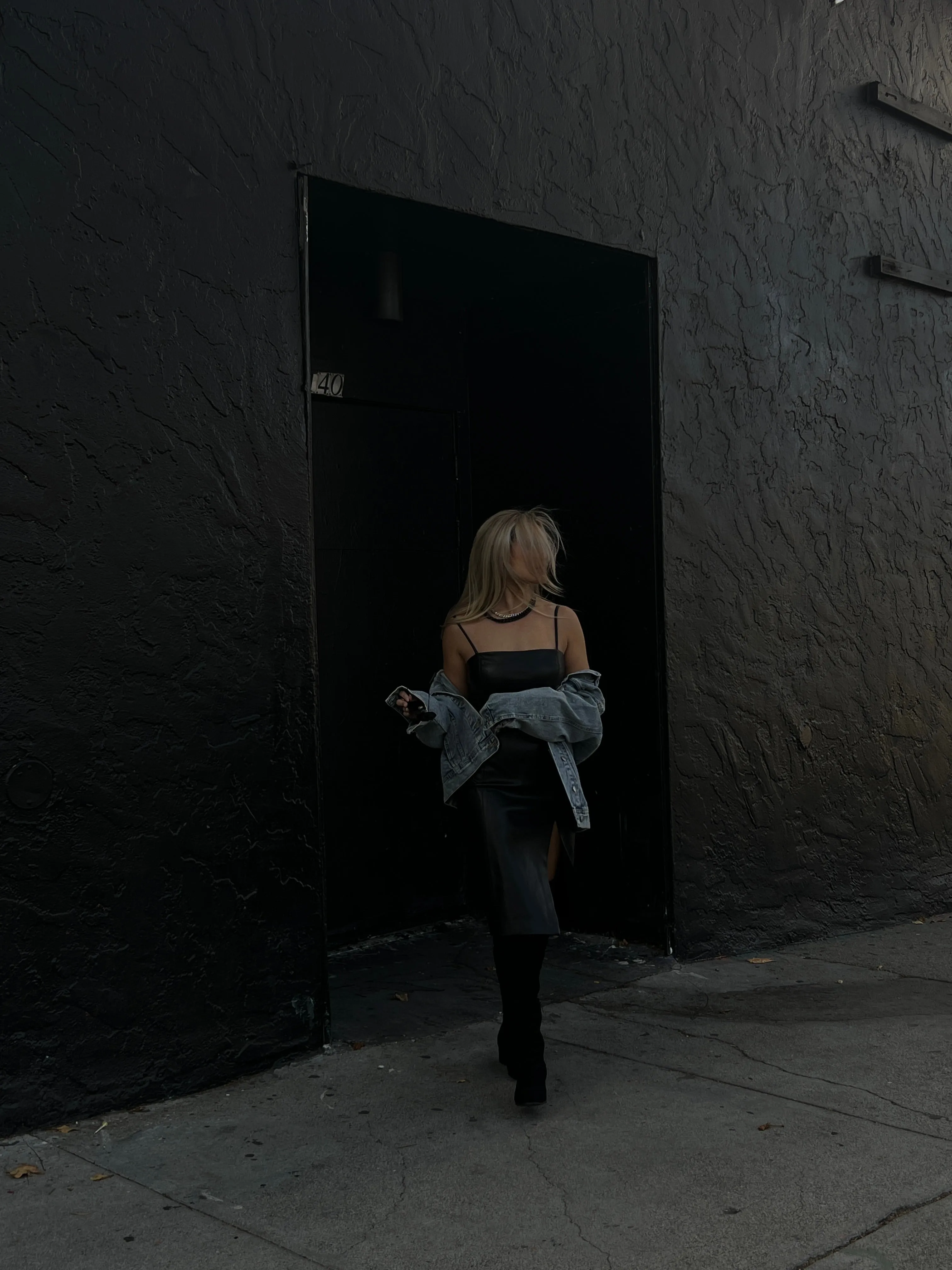 Faux Leather dress