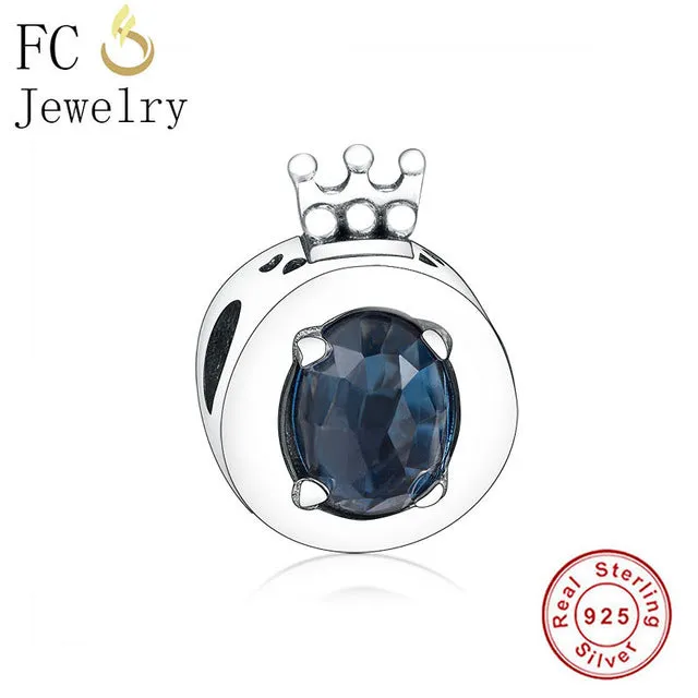 FC Jewelry Fit Original Pandora Charm Bracelet 100% 925 Silver Leaf Micro Pave Pink Purple Zircon Bead Making Reflexion Berloque