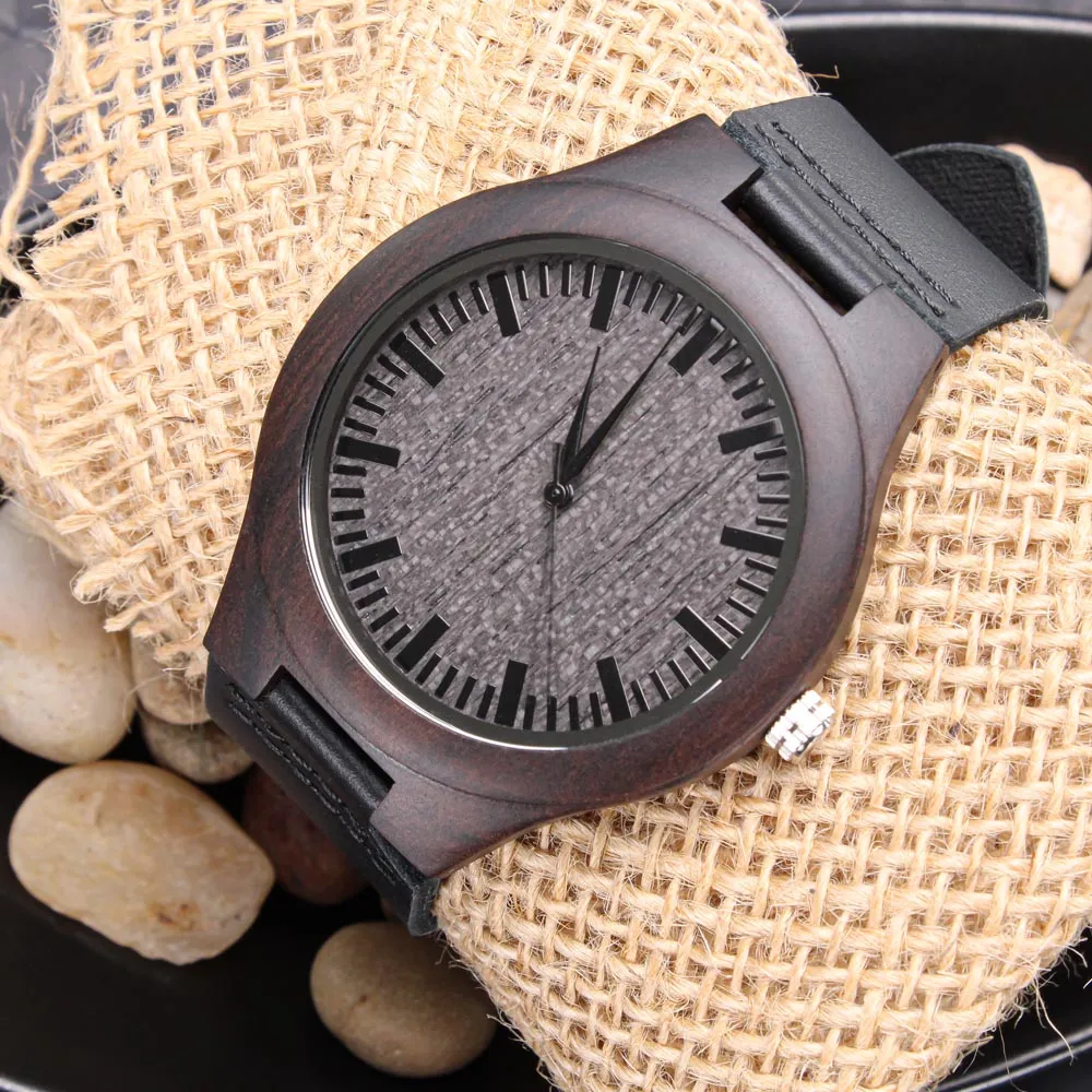 Firefighter Fireman Custom Engraved Mens Wooden Watch Gift