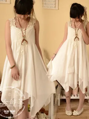 folk strap fairy dress