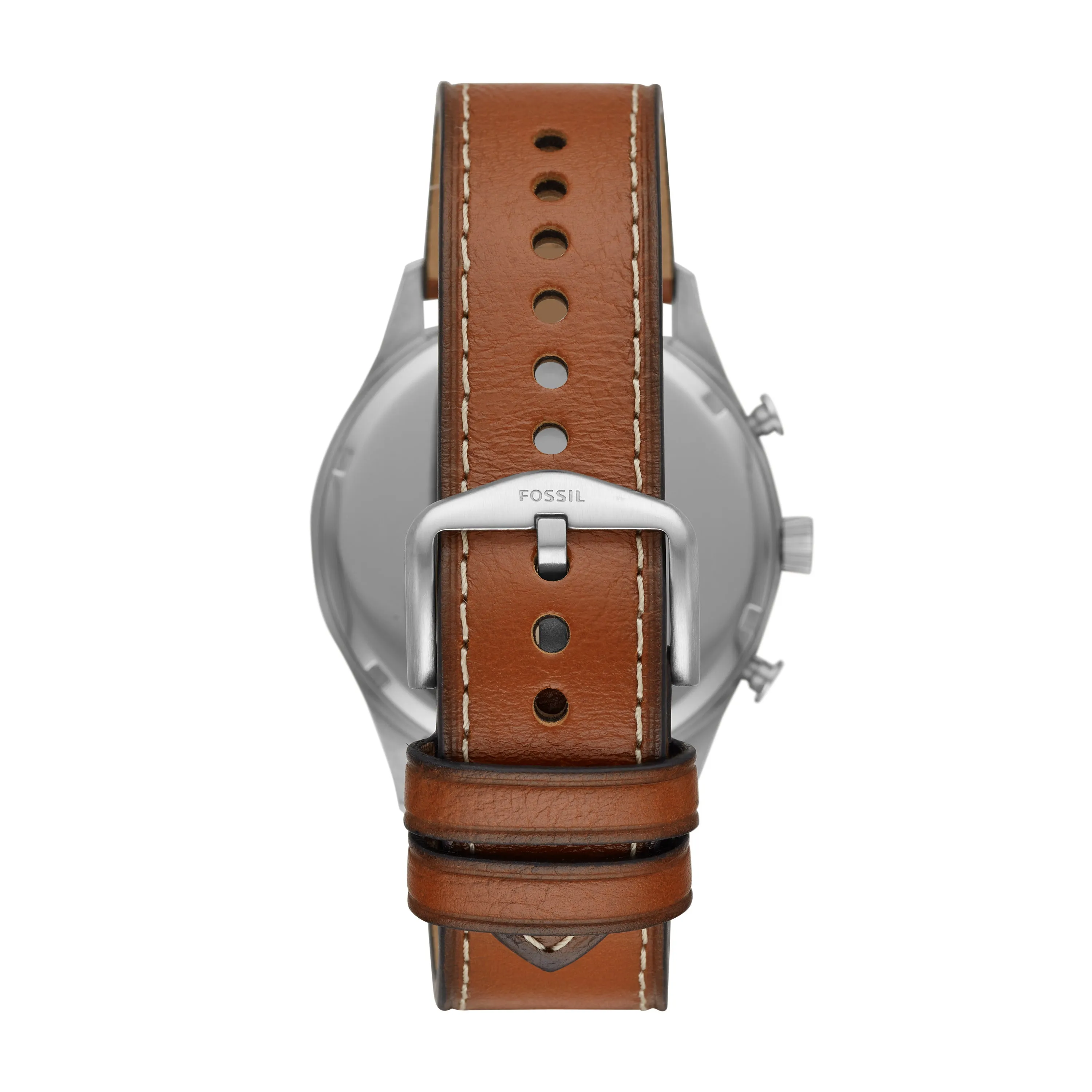 Forrester Chronograph Luggage Leather Strap