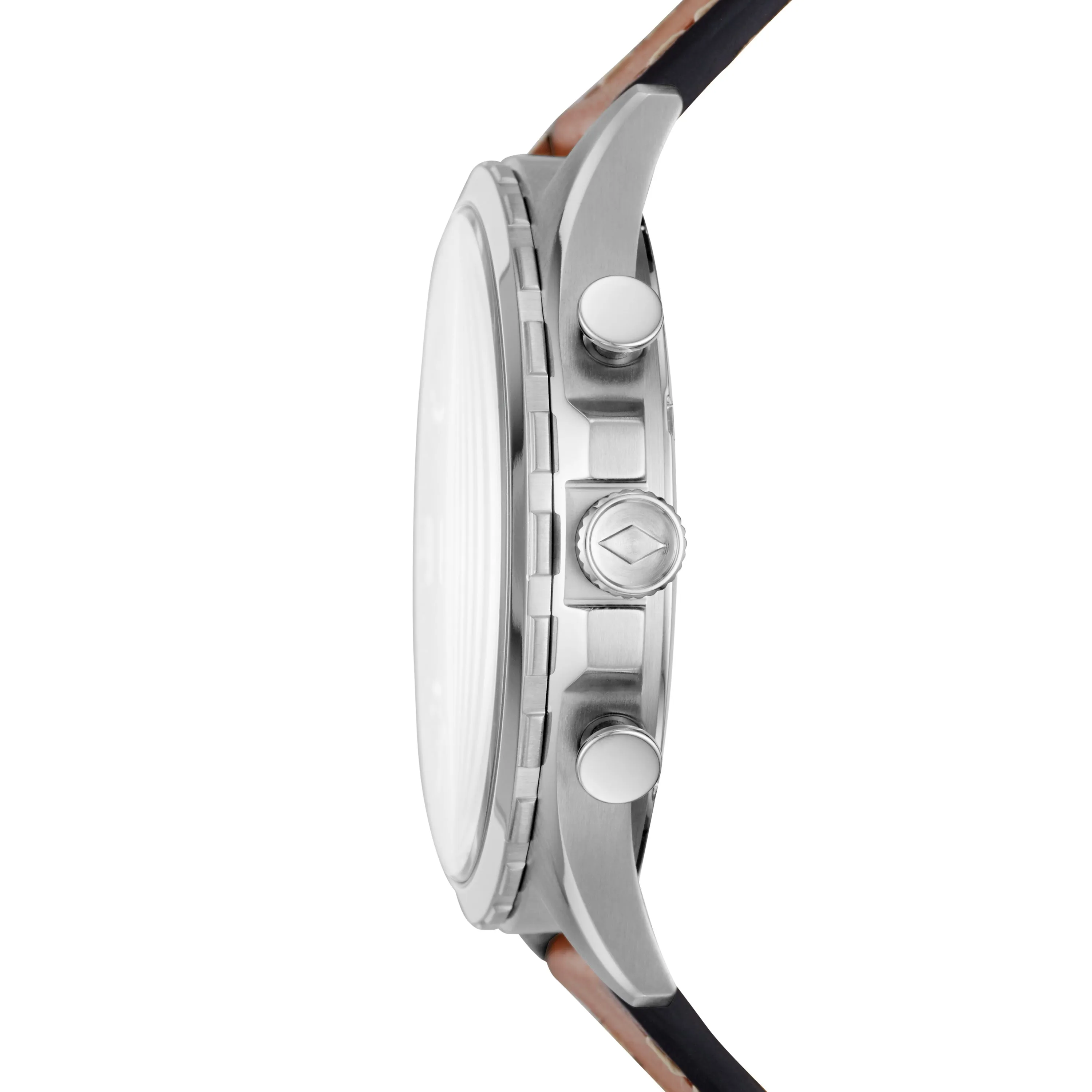 Forrester Chronograph Luggage Leather Strap