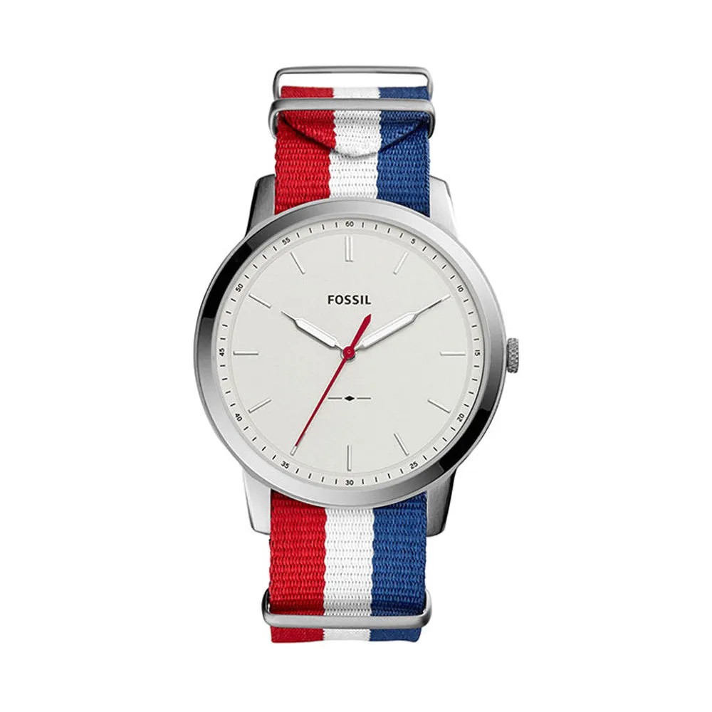 Fossil Analog White Dial Men's Watch