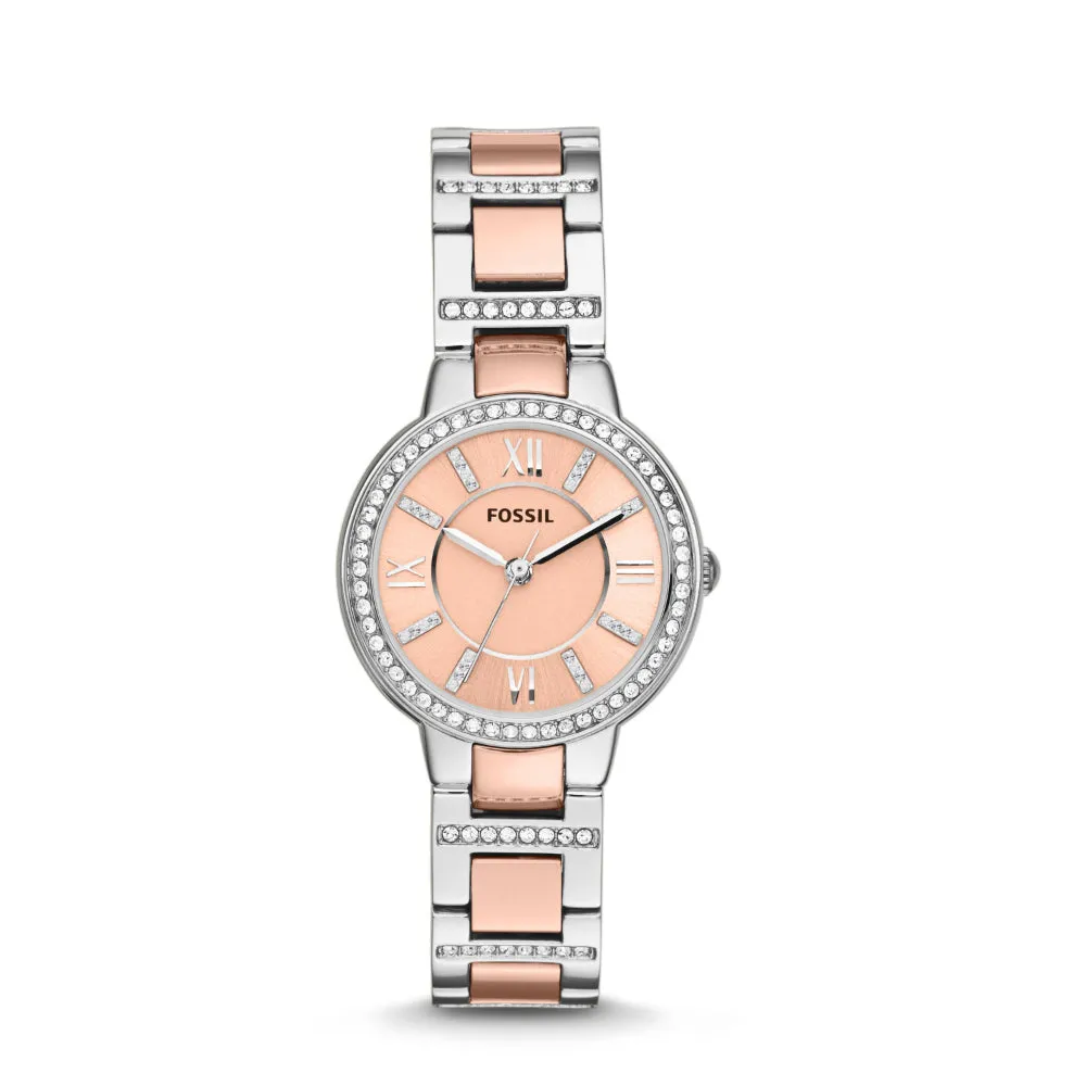 Fossil Virginia Glitz Two-Tone  Stainless Steel Women's Watch