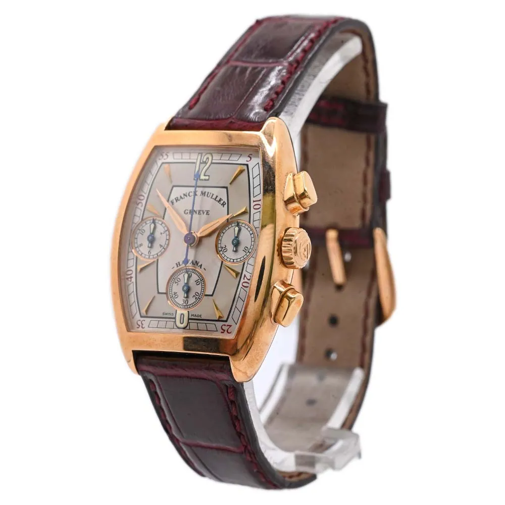 Franck Muller Ladies Rose Gold 33mm Silver Chronograph Dial Reference#: 7502CCHV