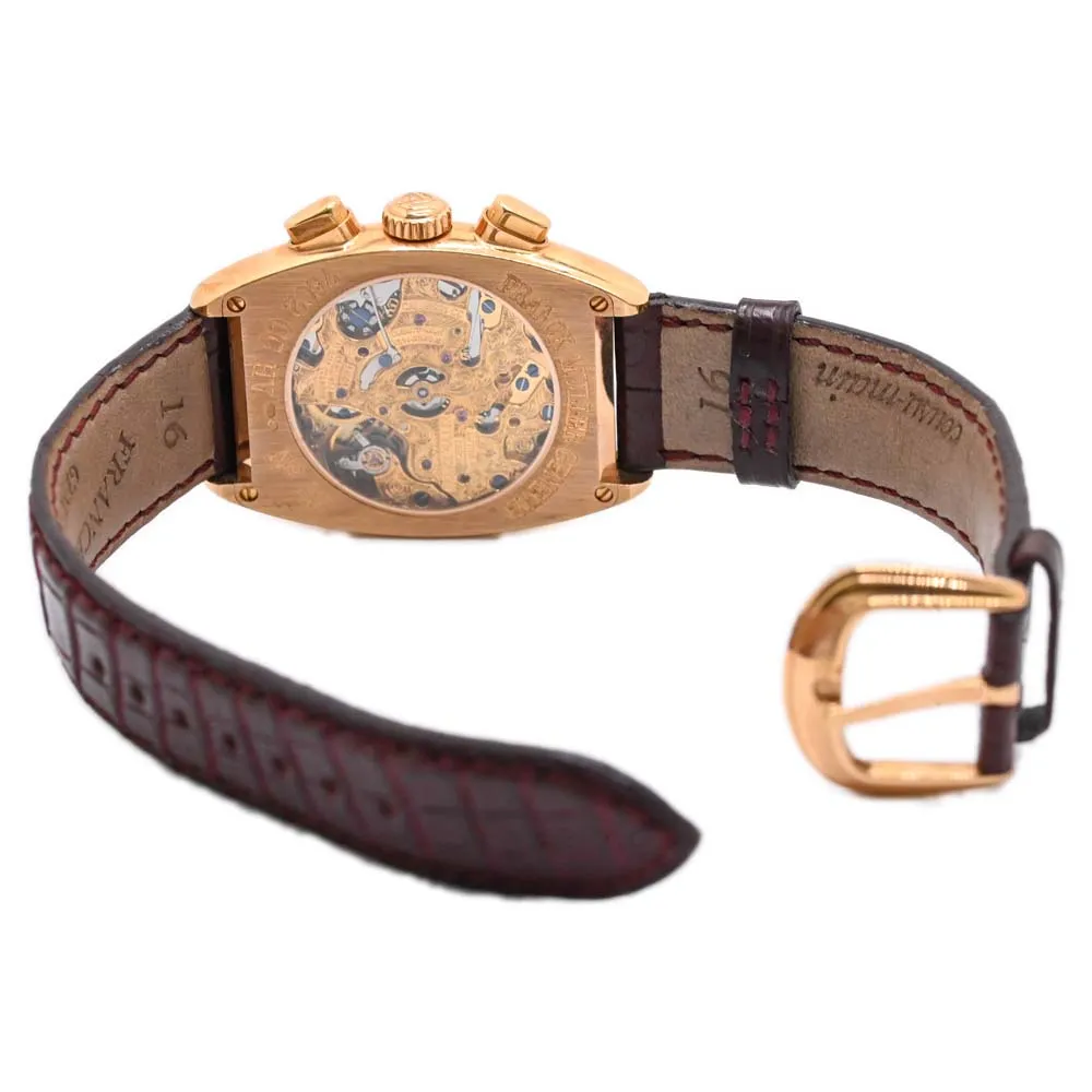 Franck Muller Ladies Rose Gold 33mm Silver Chronograph Dial Reference#: 7502CCHV