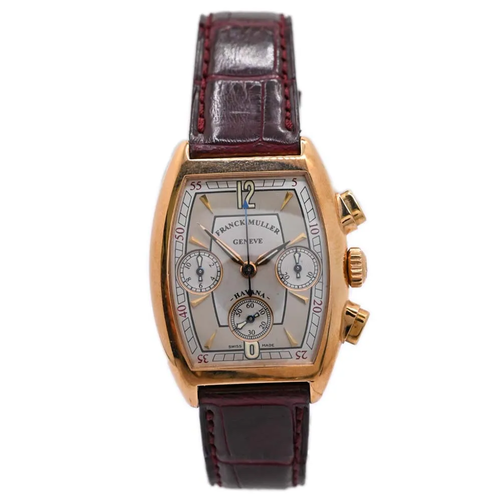 Franck Muller Ladies Rose Gold 33mm Silver Chronograph Dial Reference#: 7502CCHV