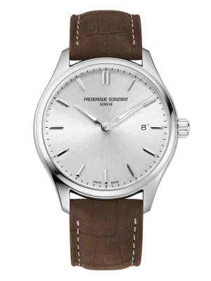 FREDERIQUE CONSTANT CLASSICS QUARTZ ON LEATHER STRAP