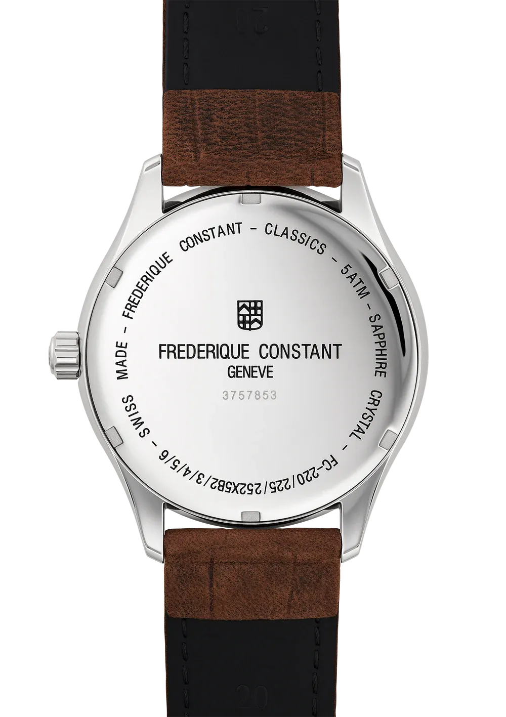 FREDERIQUE CONSTANT CLASSICS QUARTZ ON LEATHER STRAP