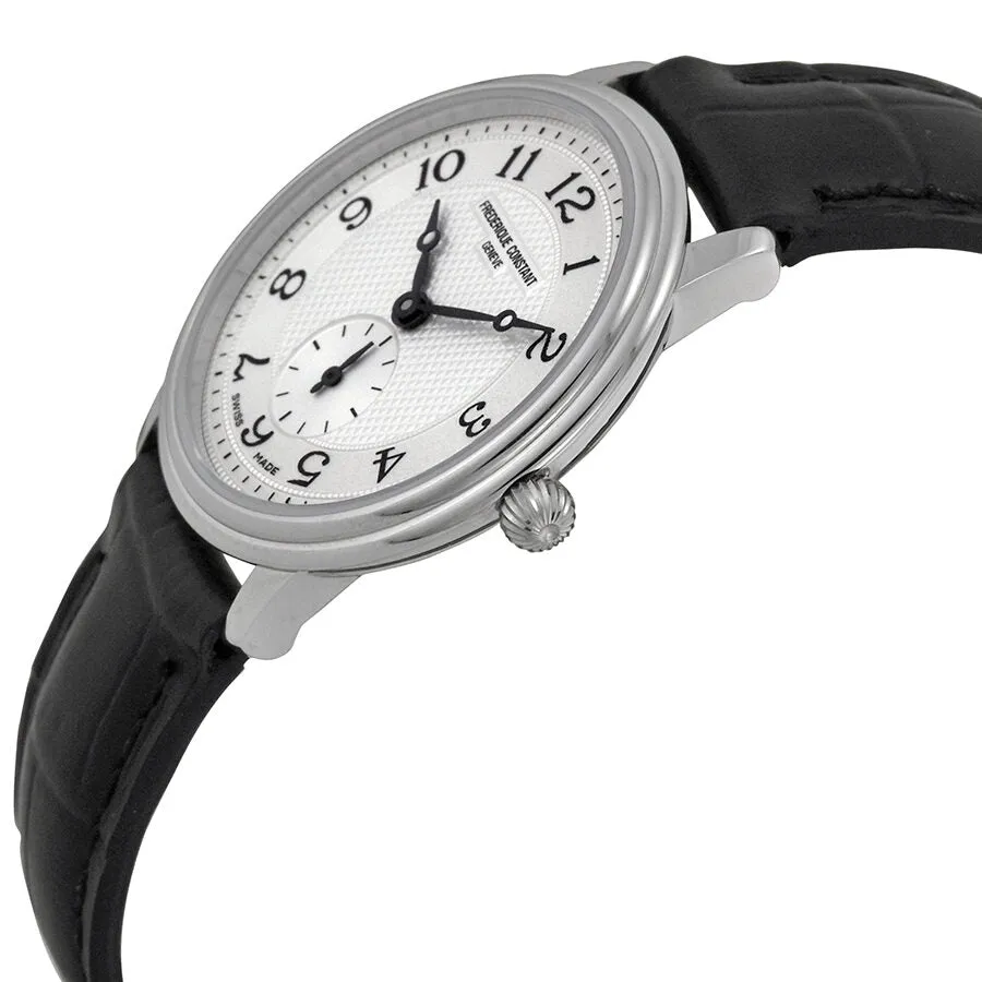 Frederique Constant Slim Line Silver Guilloche Dial Ladies Watch 235AS1S6 FC-235AS1S6