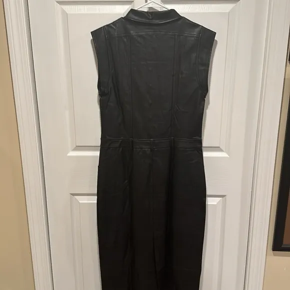 Free People The Danni Midi Vegan Leather Midi Dress Small