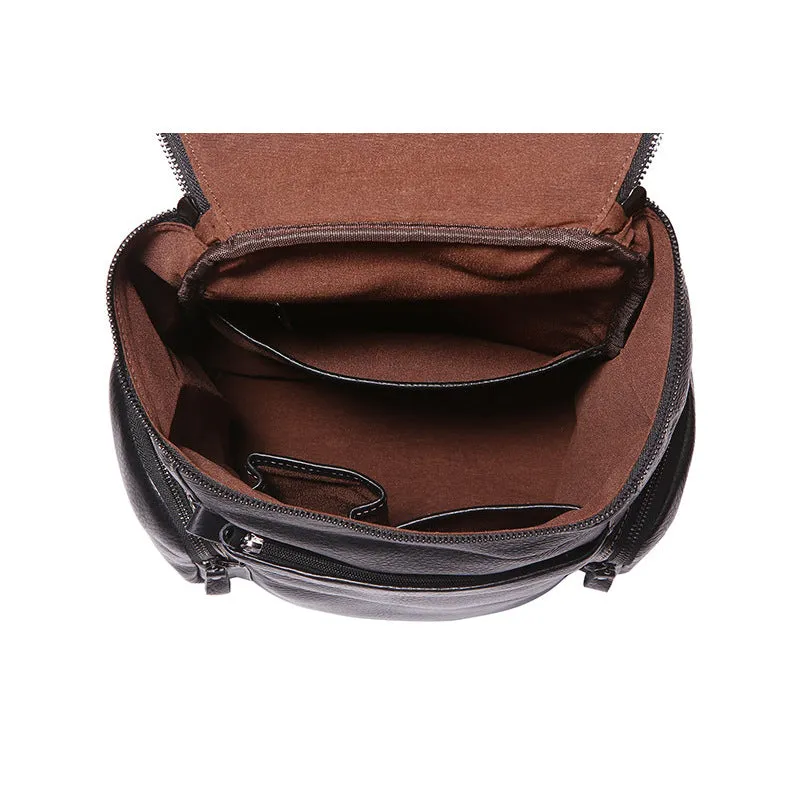 Full Grain Leather Backpack, Fashion Leather Backpack For Women