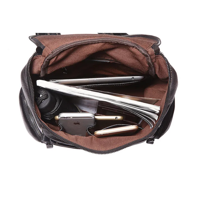 Full Grain Leather Backpack, Fashion Leather Backpack For Women