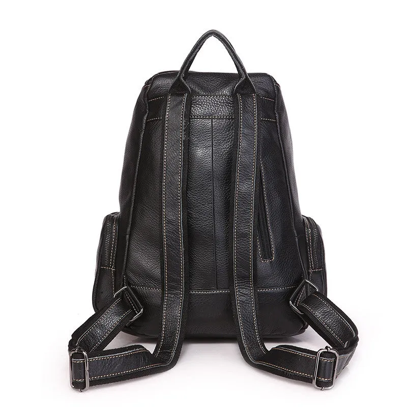 Full Grain Leather Backpack, Fashion Leather Backpack For Women