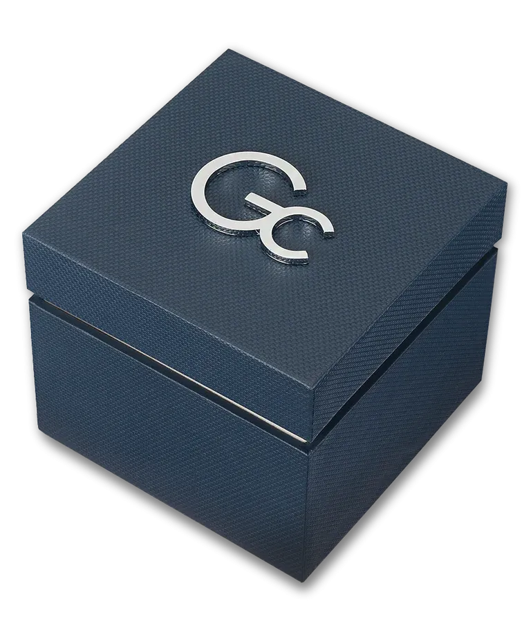 Gc UrbanCode Yachting Chrono Gents Blue Dial Blue  Leather Strap Watch