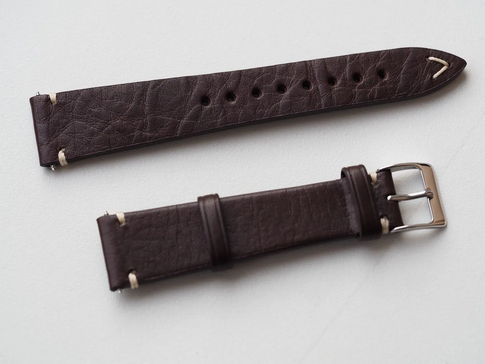 Genuine Italian leather watch strap 20mm