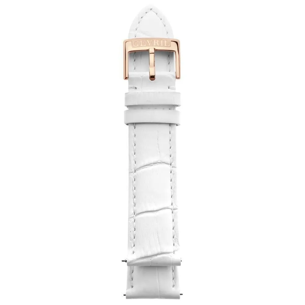 Gevril 20mm Alligator Pattern Leather Strap