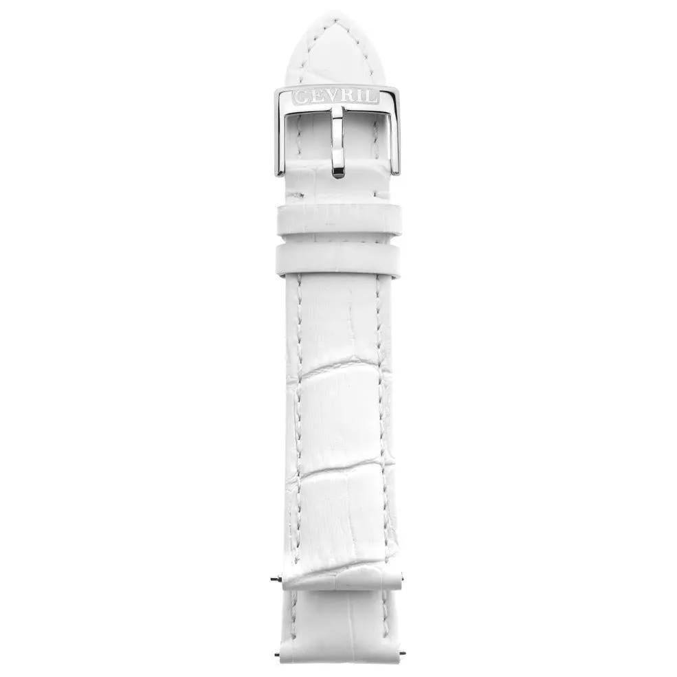 Gevril 20mm Alligator Pattern Leather Strap