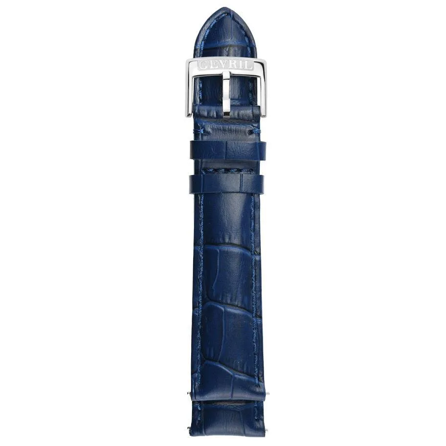 Gevril 20mm Alligator Pattern Leather Strap