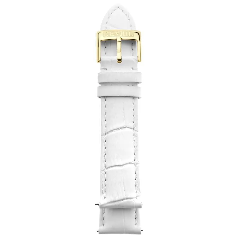Gevril 20mm Alligator Pattern Leather Strap