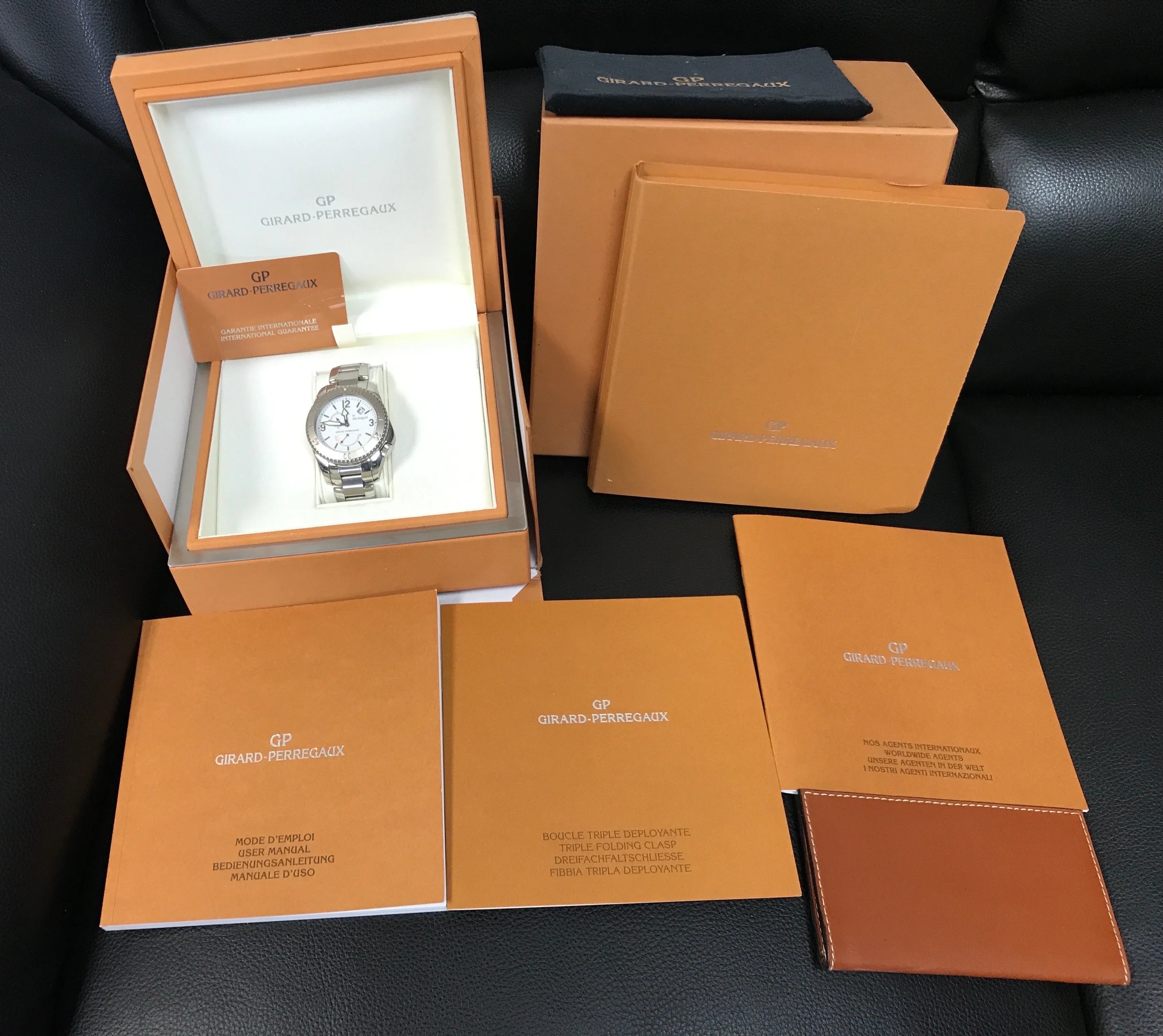 Girard Perregaux Sea Hawk II John Harrison Limited Edition 4991 White Dial Automatic Men's Watch