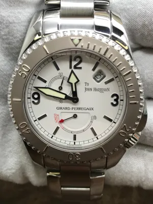 Girard Perregaux Sea Hawk II John Harrison Limited Edition 4991 White Dial Automatic Men's Watch