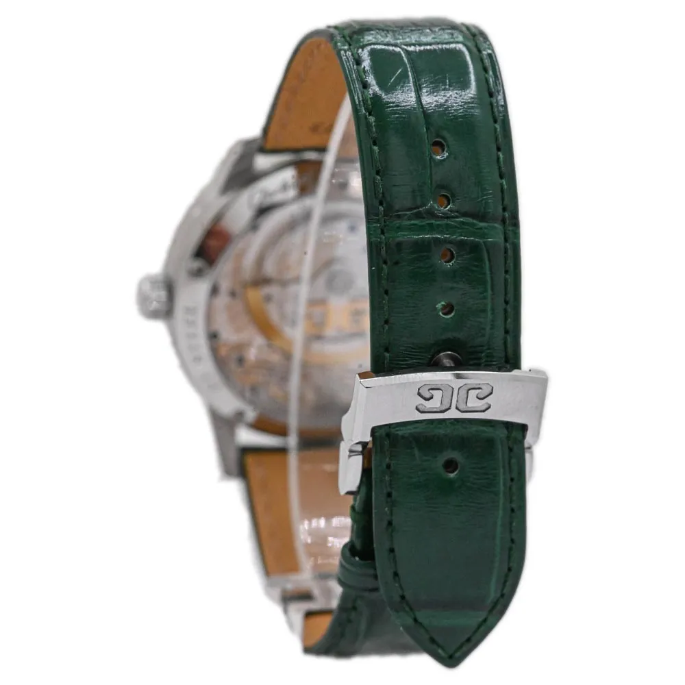 Glashutte Men's PanoMaticLunar Stainless Steel 40mm Green Dial Watch Ref# 1-90-02-13-32-02
