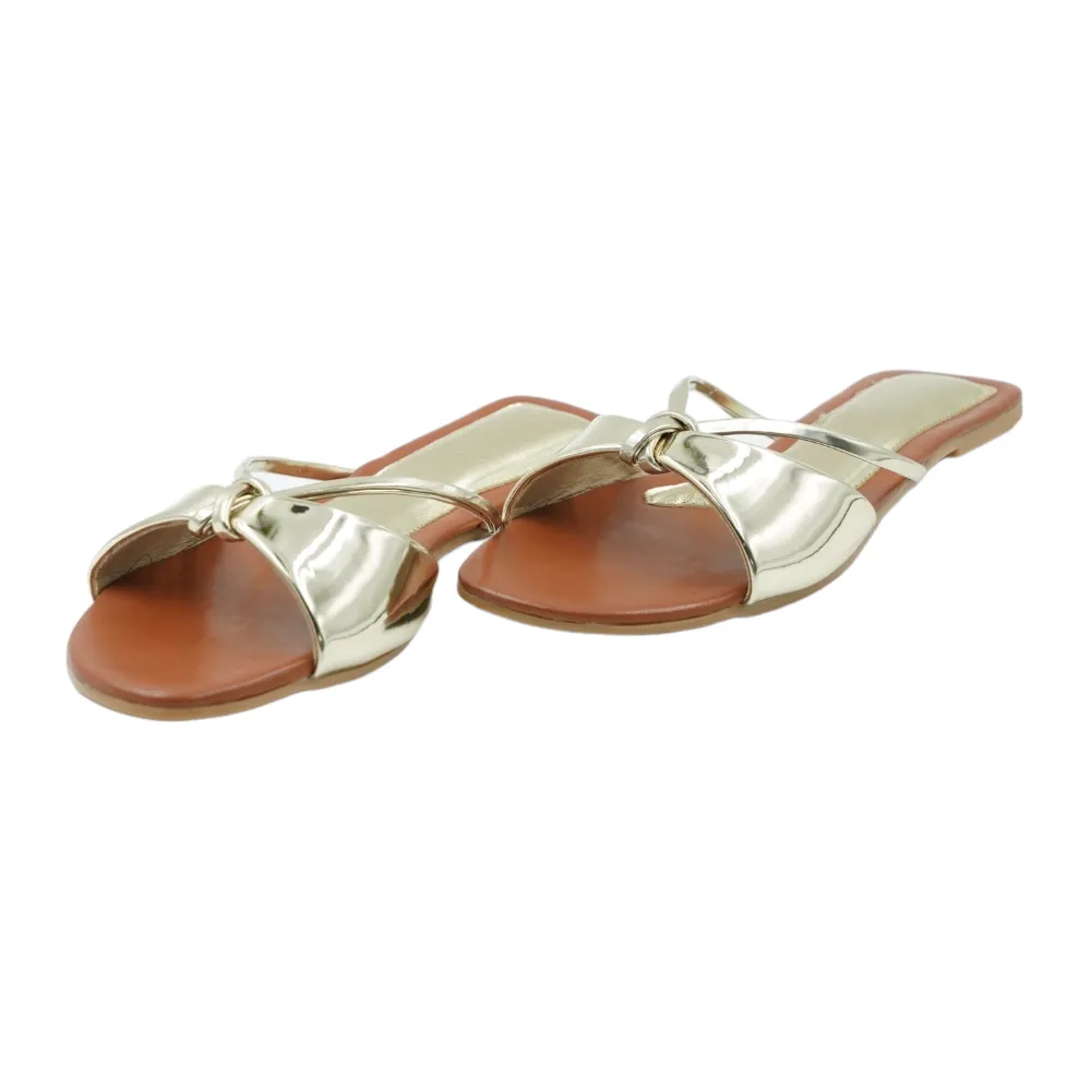 Gold Carolina Flats