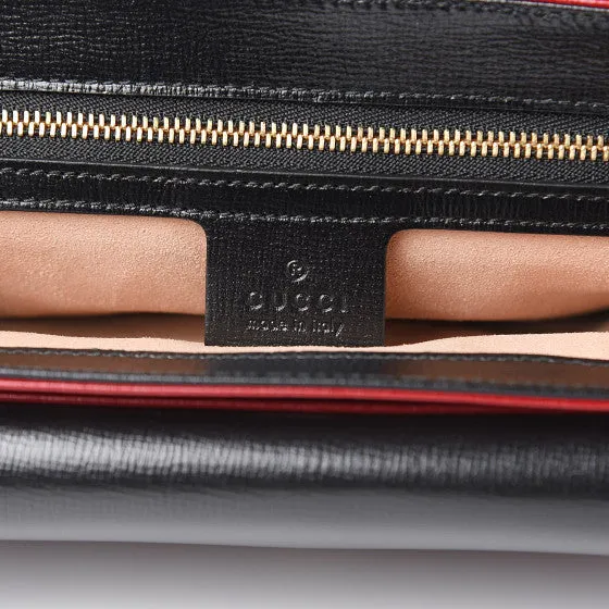Gucci GG Motif Marina Shoulder Bag in Red