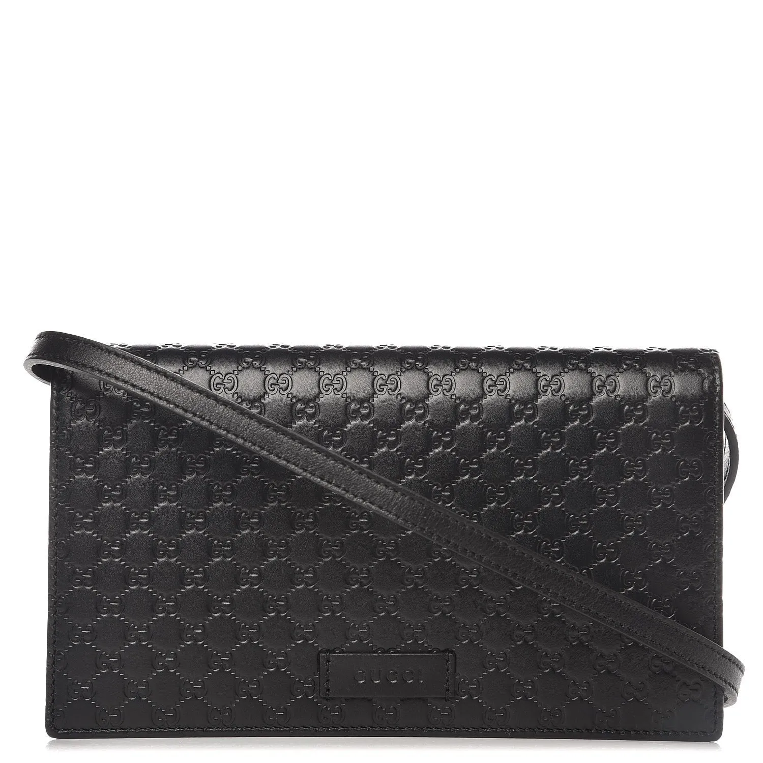 Gucci Microguccissima Leather Shoulder Bag in Black