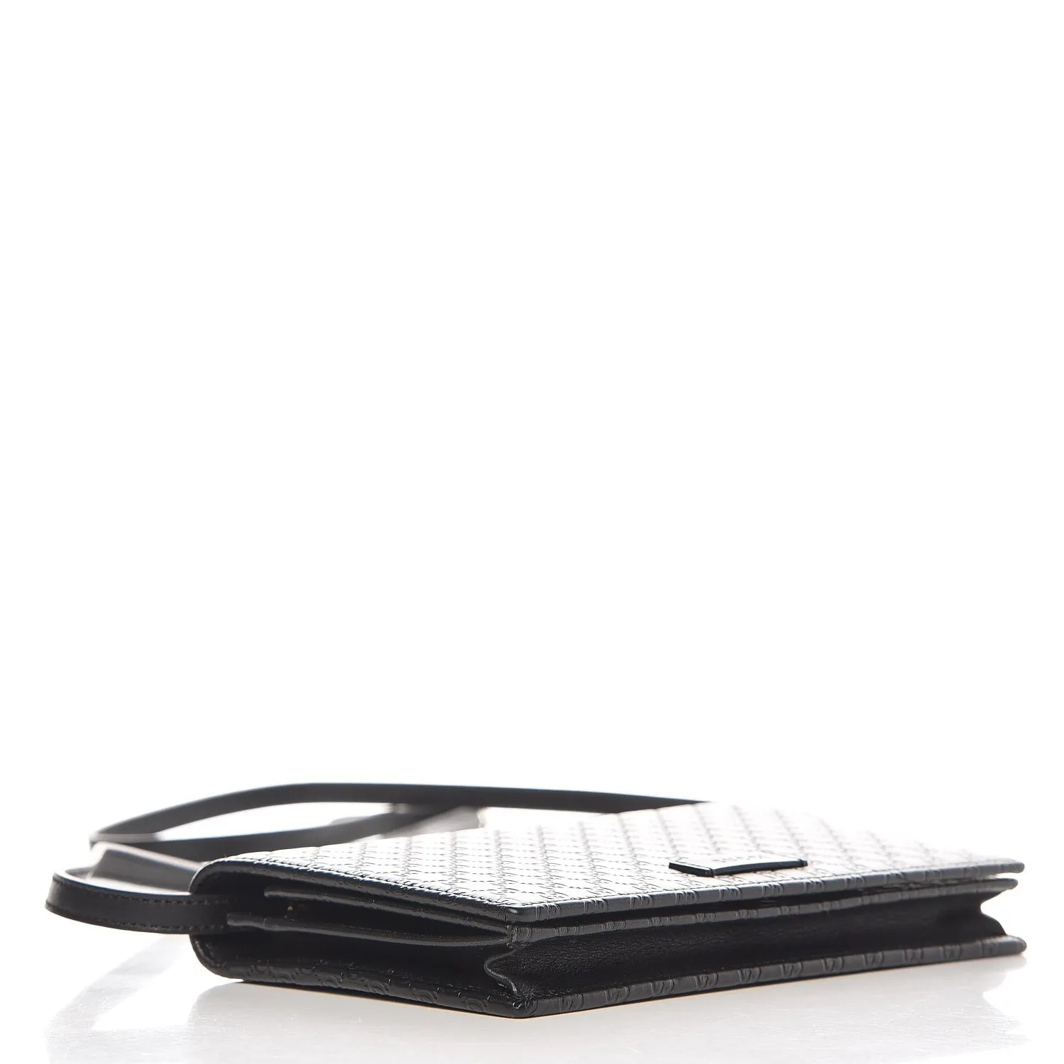 Gucci Microguccissima Leather Shoulder Bag in Black