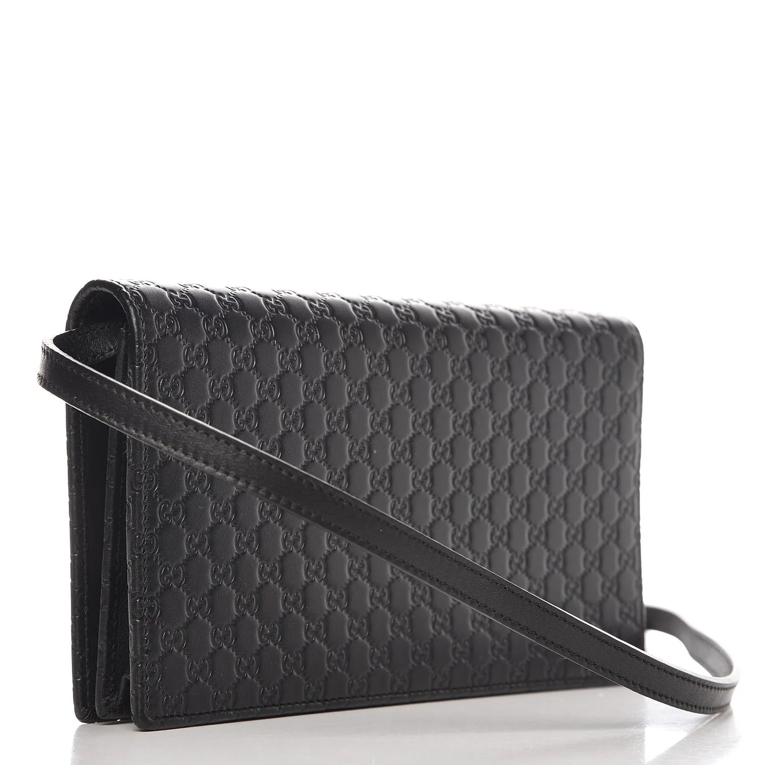 Gucci Microguccissima Leather Shoulder Bag in Black