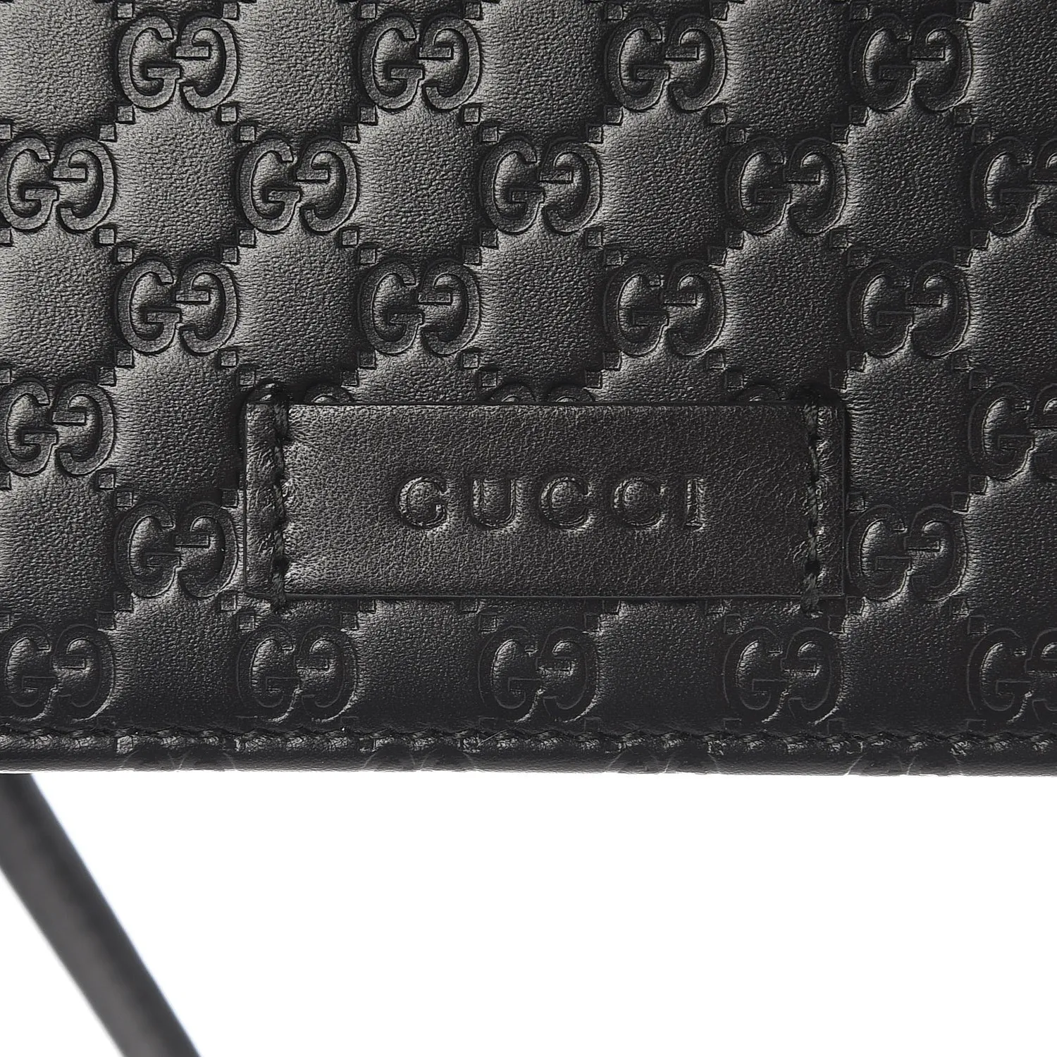 Gucci Microguccissima Leather Shoulder Bag in Black
