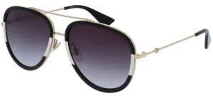 Gucci Sunglasses GG0062S 006 Gold Grey Gradient Acetate Metal Japan Made