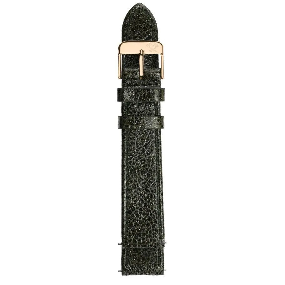 GV2 18mm Quick Release Sparkle Leather Strap