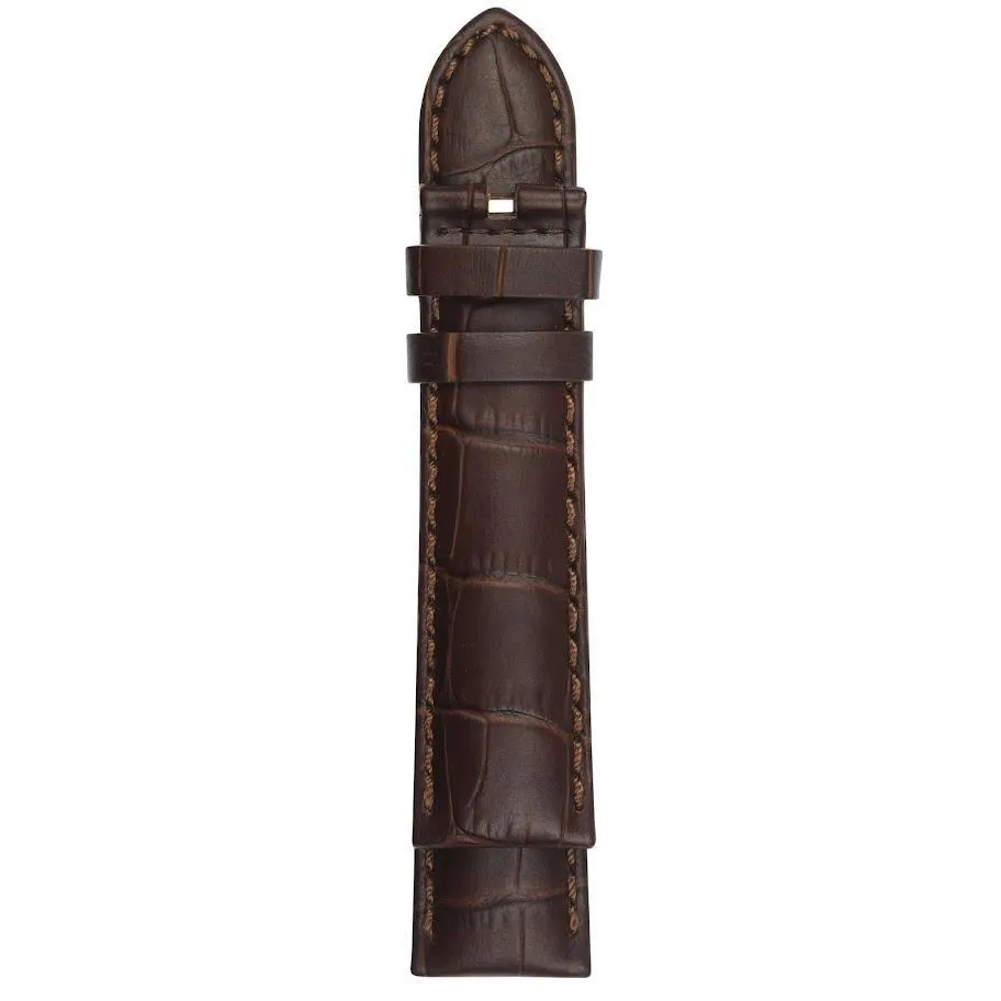 GV2 Montreux 22mm Alligator Pattern Leather Strap