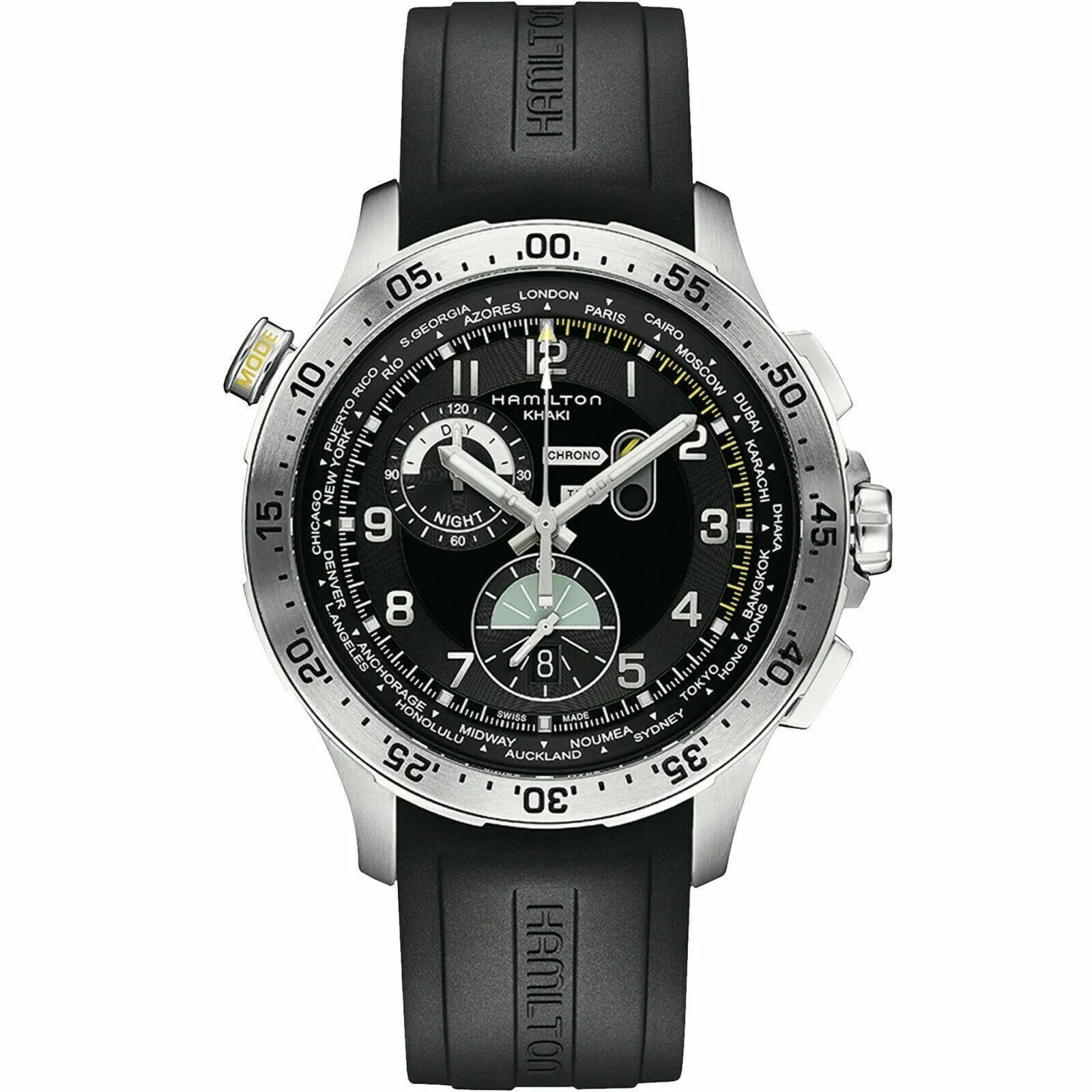 Hamilton Khaki Aviation Worldtimer Chrono Quartz Men's Watch H76714335