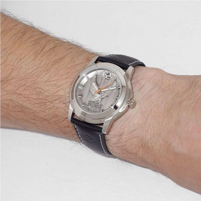 Harley Davidson Medallion Men's Watch 76A12
