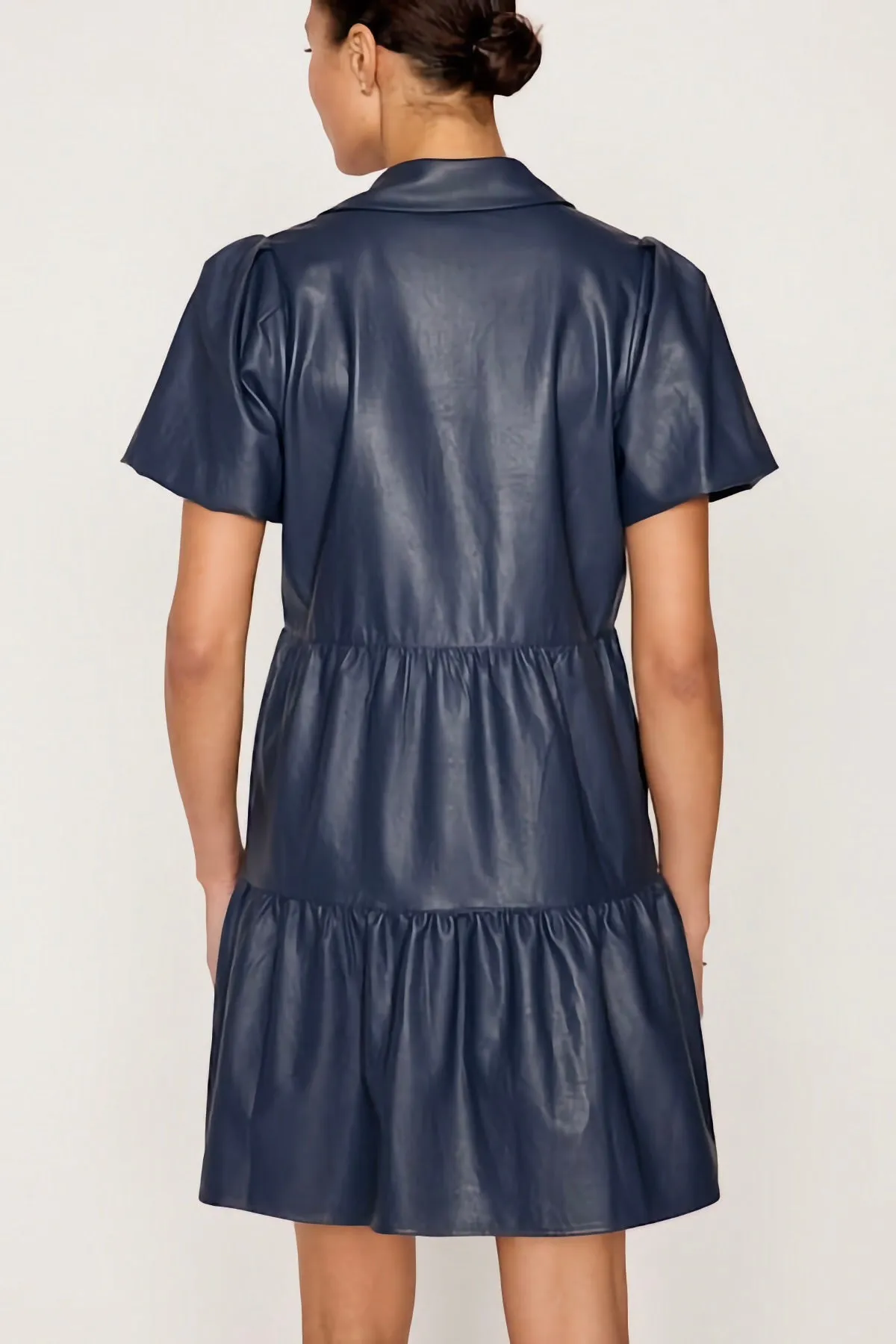 Havana Vegan Leather Mini Dress