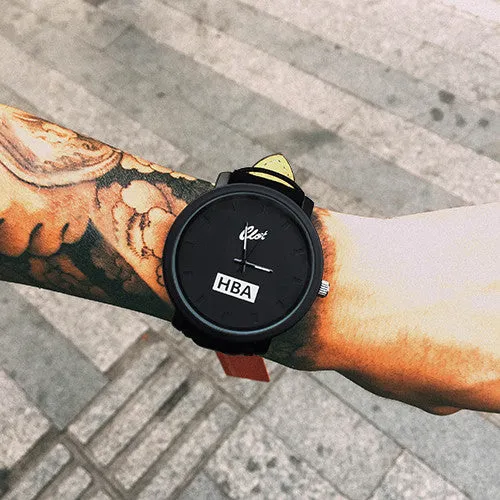 HBA Leather Strap Watch