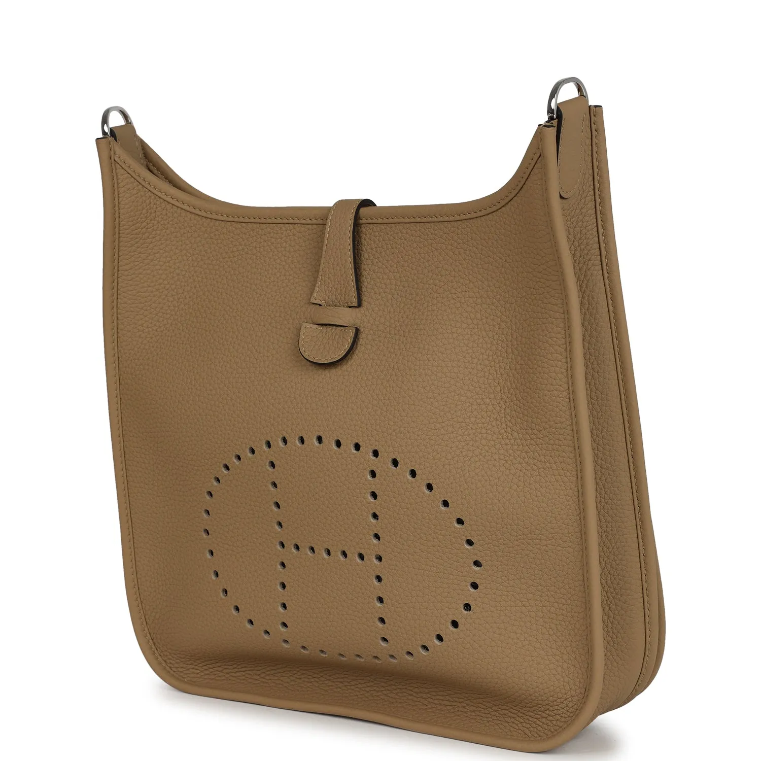 Hermes Evelyne III PM Poussiere Clemence Palladium Hardware