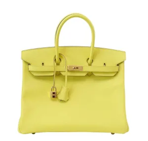 Hermès Birkin 35 Souffre Yellow Bag