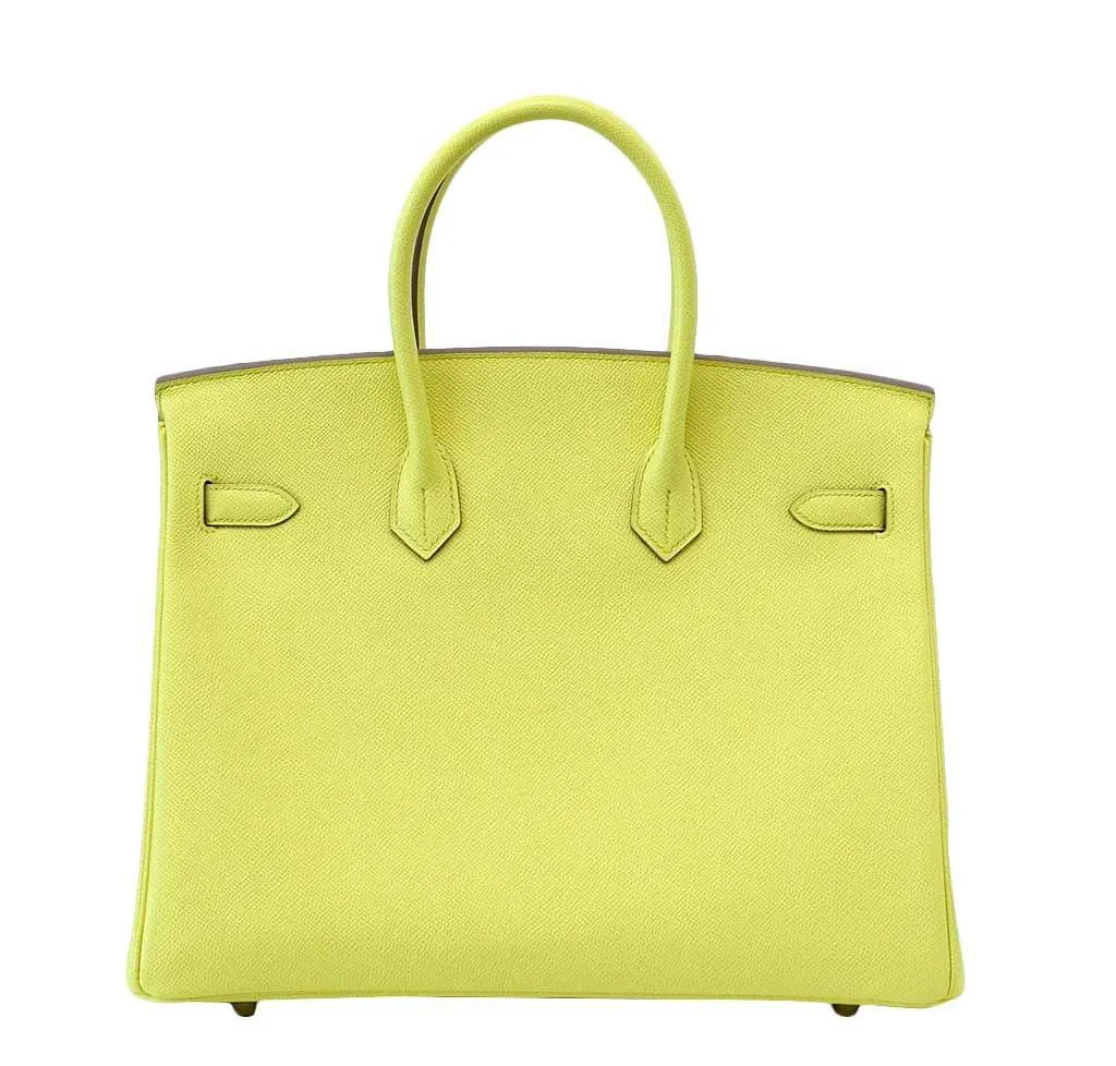 Hermès Birkin 35 Souffre Yellow Bag