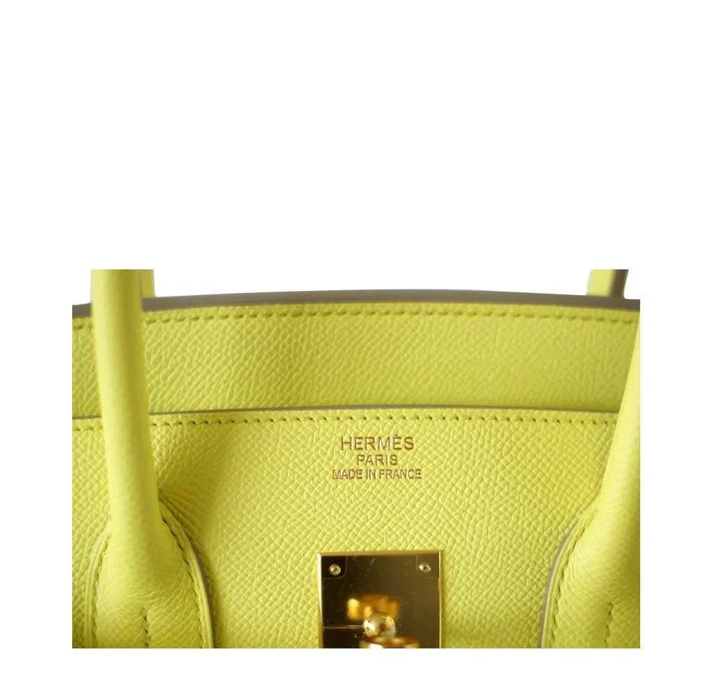 Hermès Birkin 35 Souffre Yellow Bag