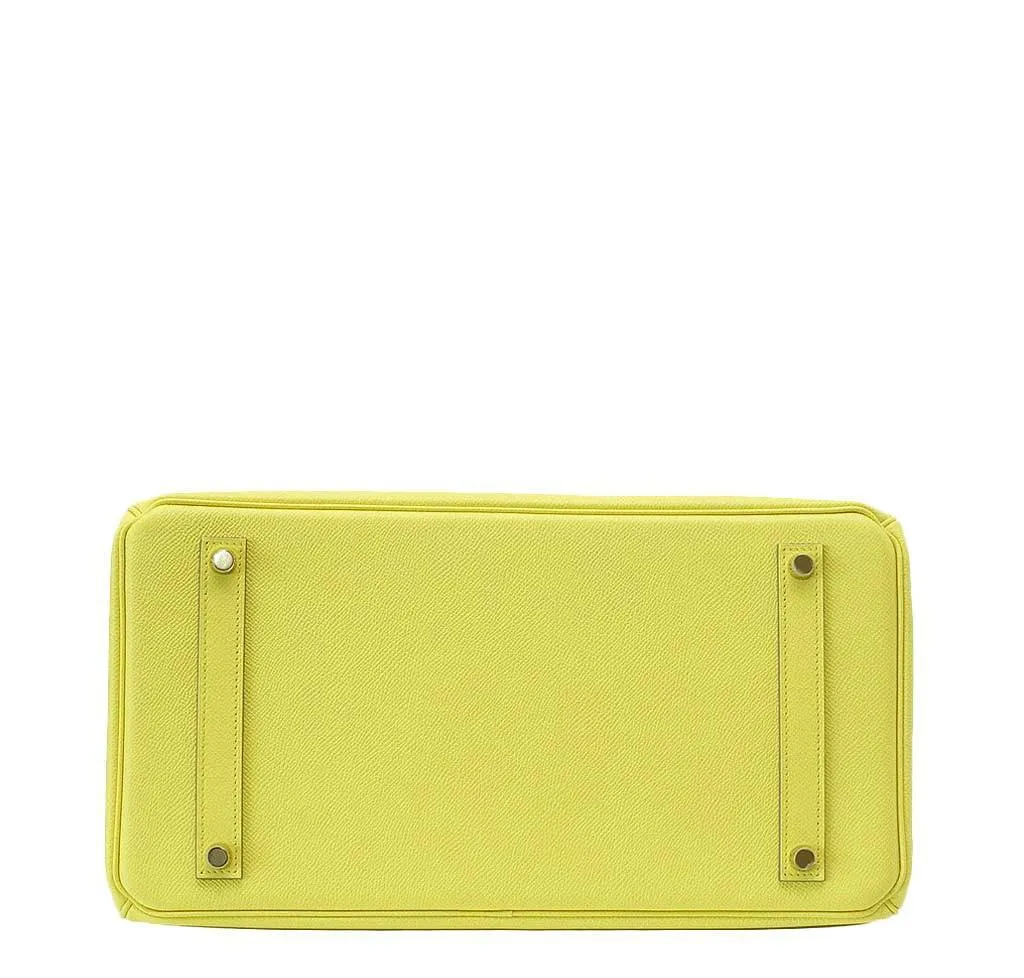 Hermès Birkin 35 Souffre Yellow Bag