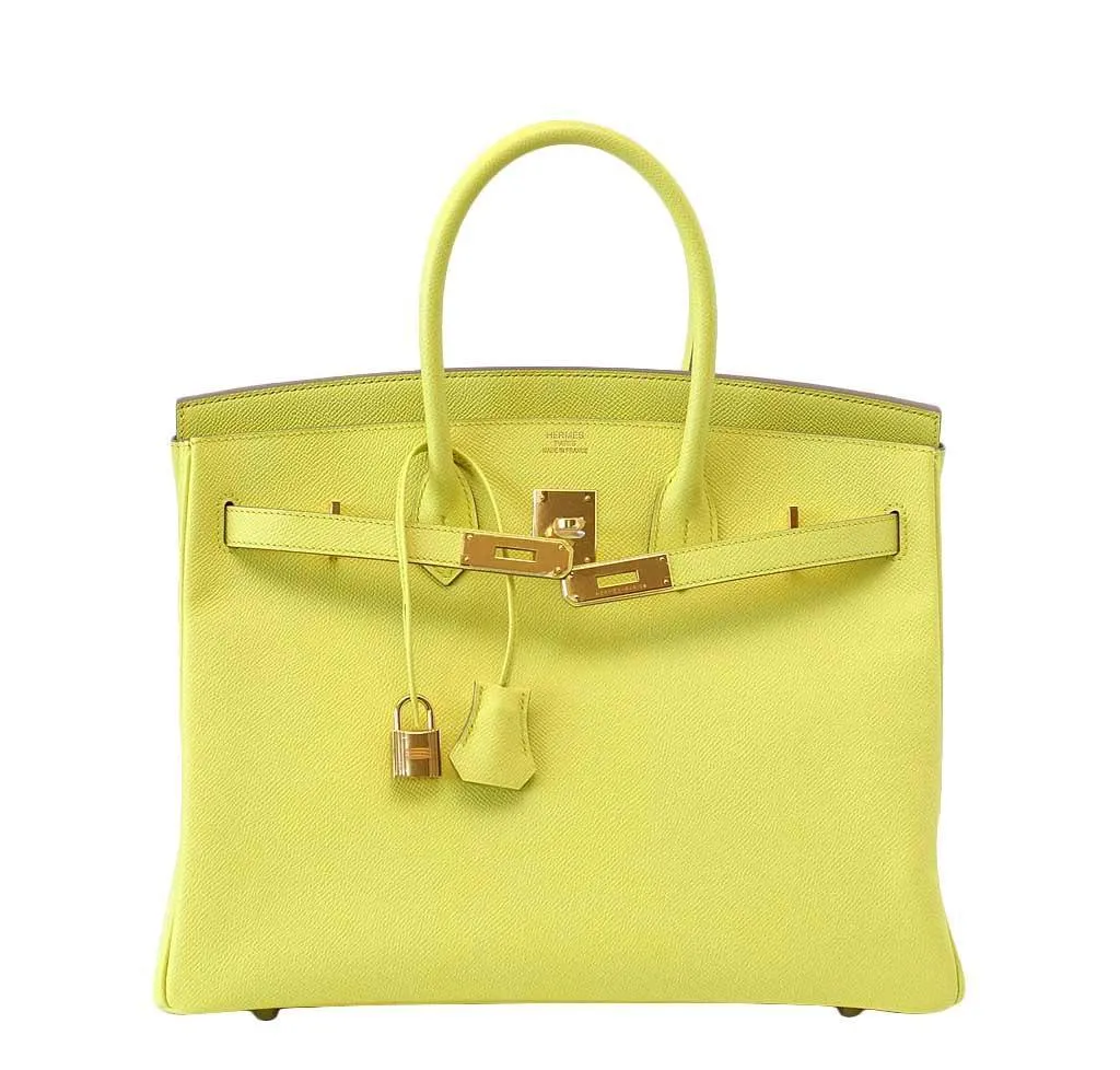 Hermès Birkin 35 Souffre Yellow Bag