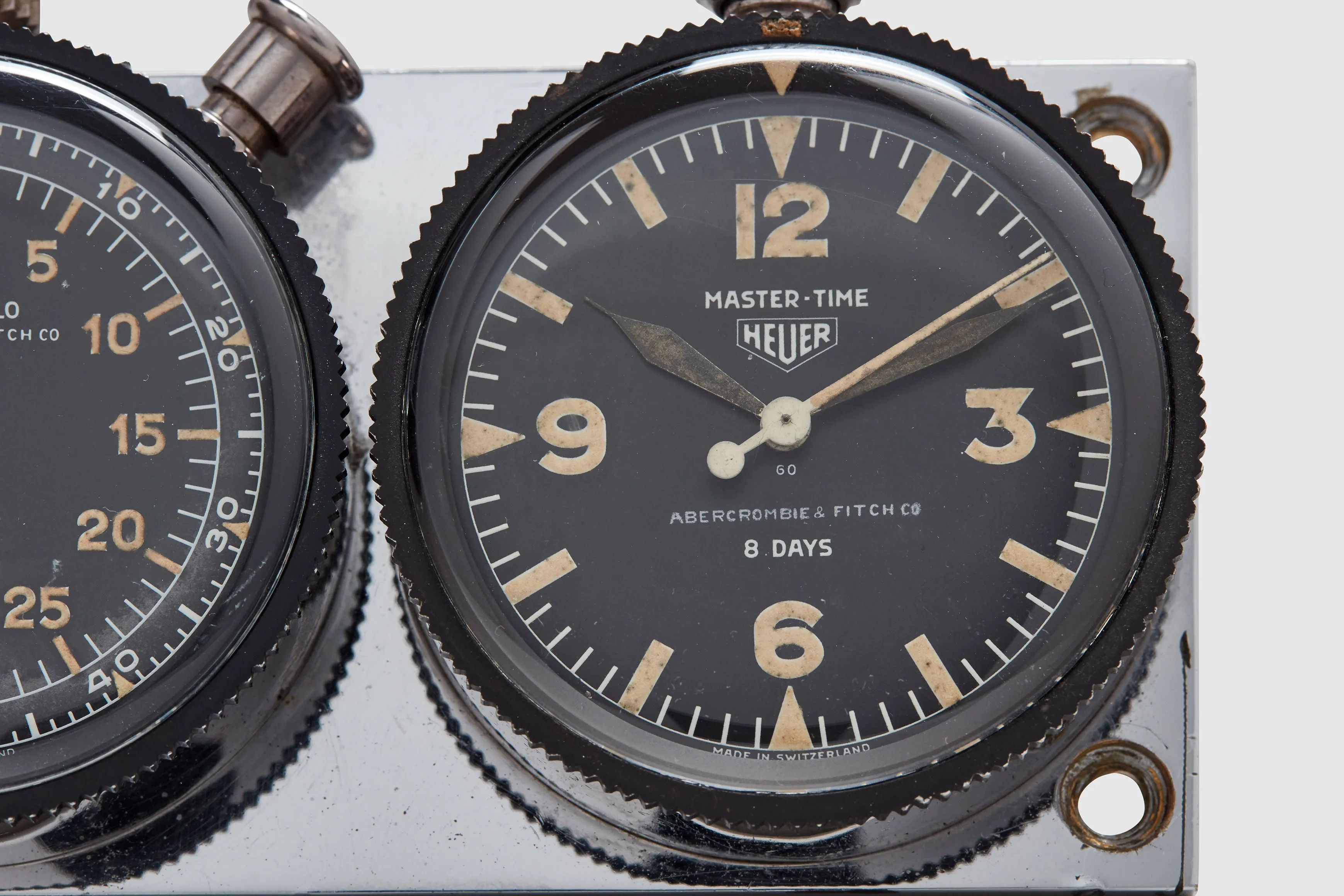 Heuer Abercrombie & Fitch Dashboard Clock & Timer
